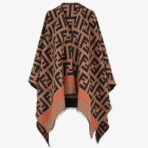 AUTHENTIC FENDI FF LOGO PONCHO
